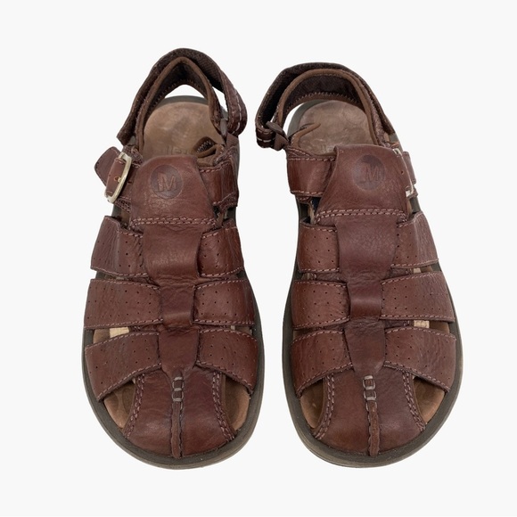 Merrell Other - MERRELL | Men's Eugene Leather Fisherman Sandal in Brown | 11